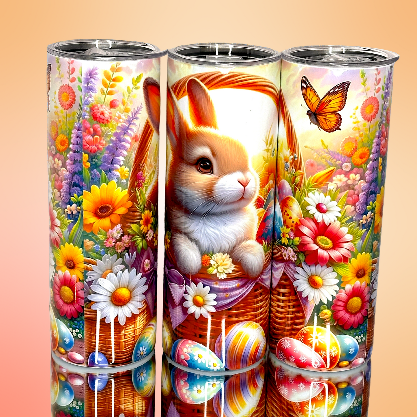 "Golden Easter Basket Bunny"