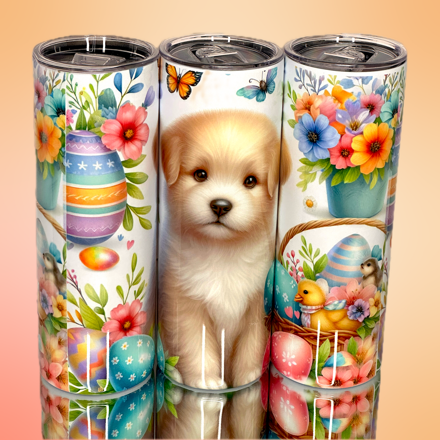 Cute Easter Puppy Tumbler