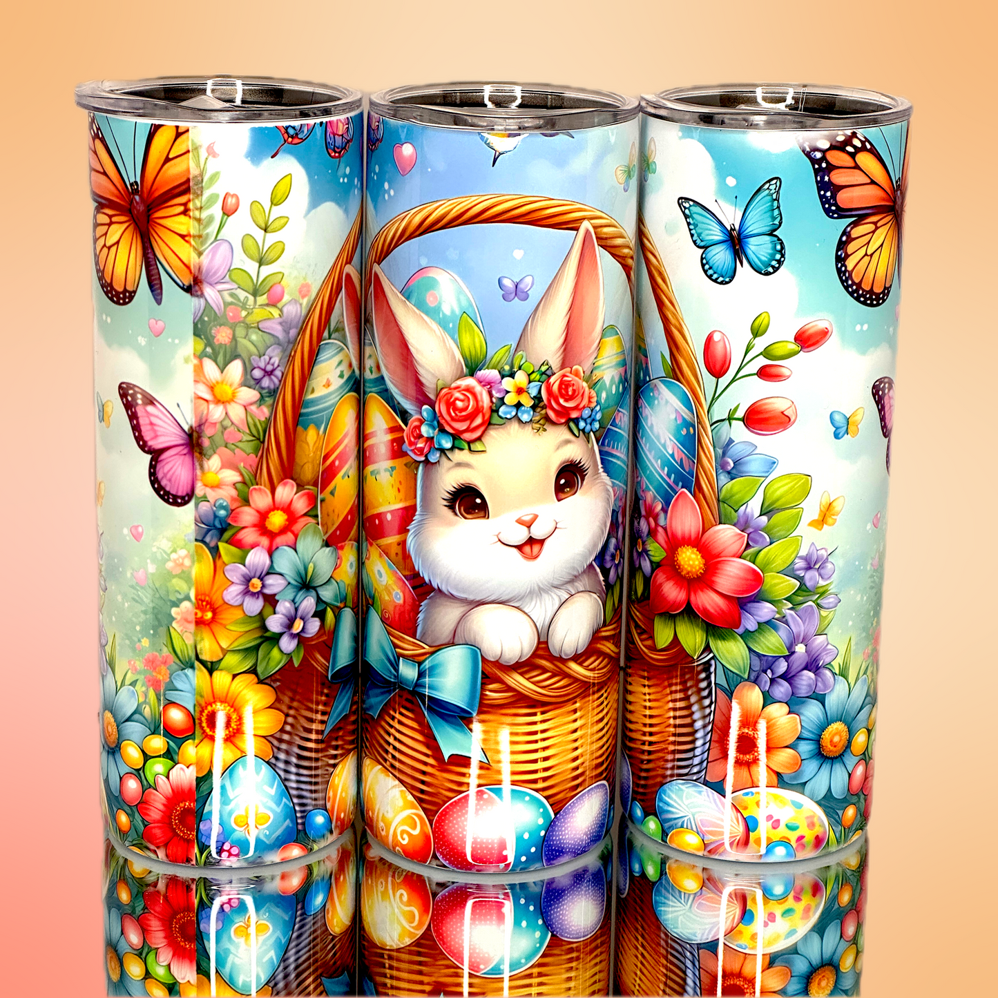 Joyful Easter Basket Bunny Tumbler