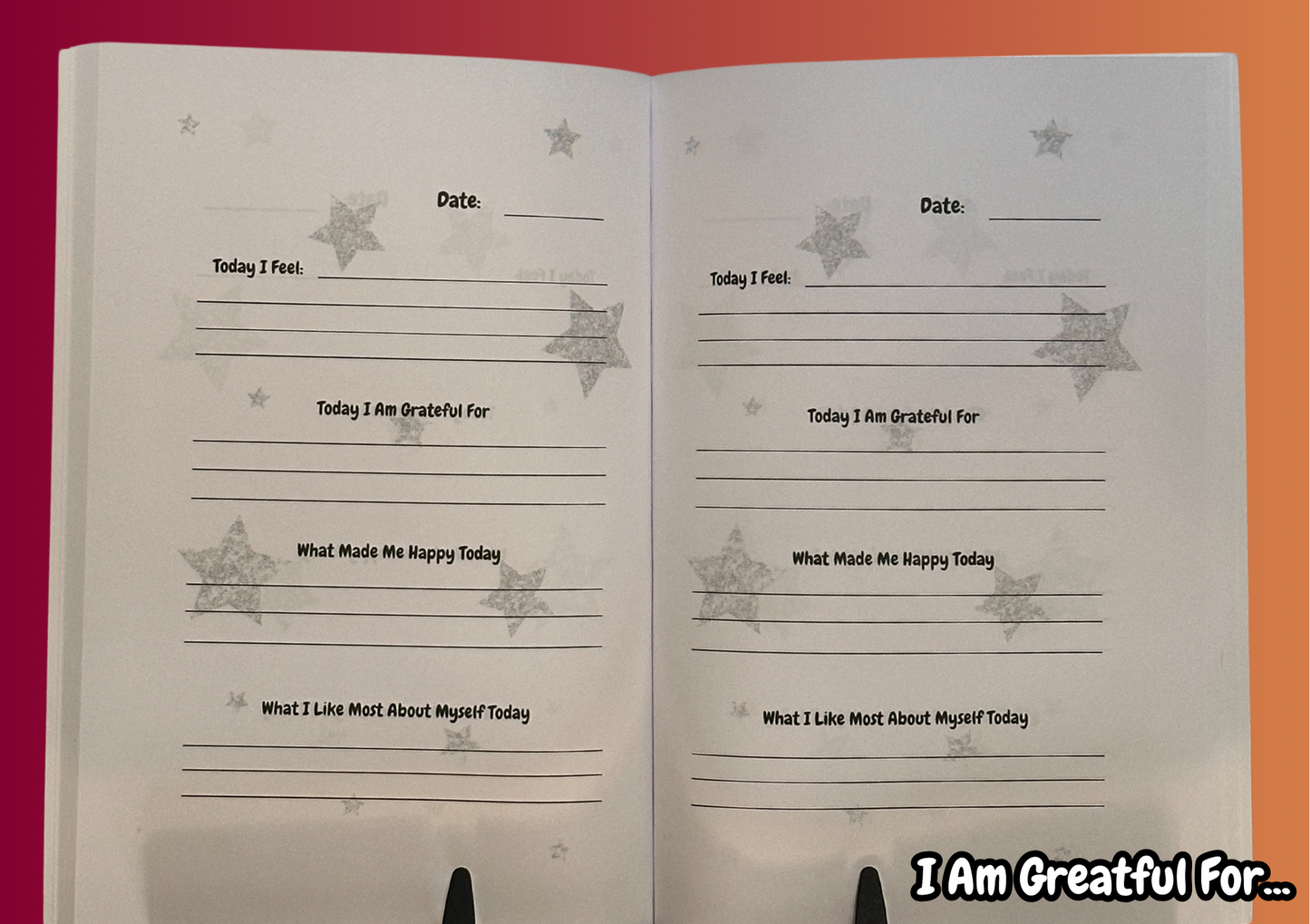 Je suis reconnaissant pour... Journal de gratitude