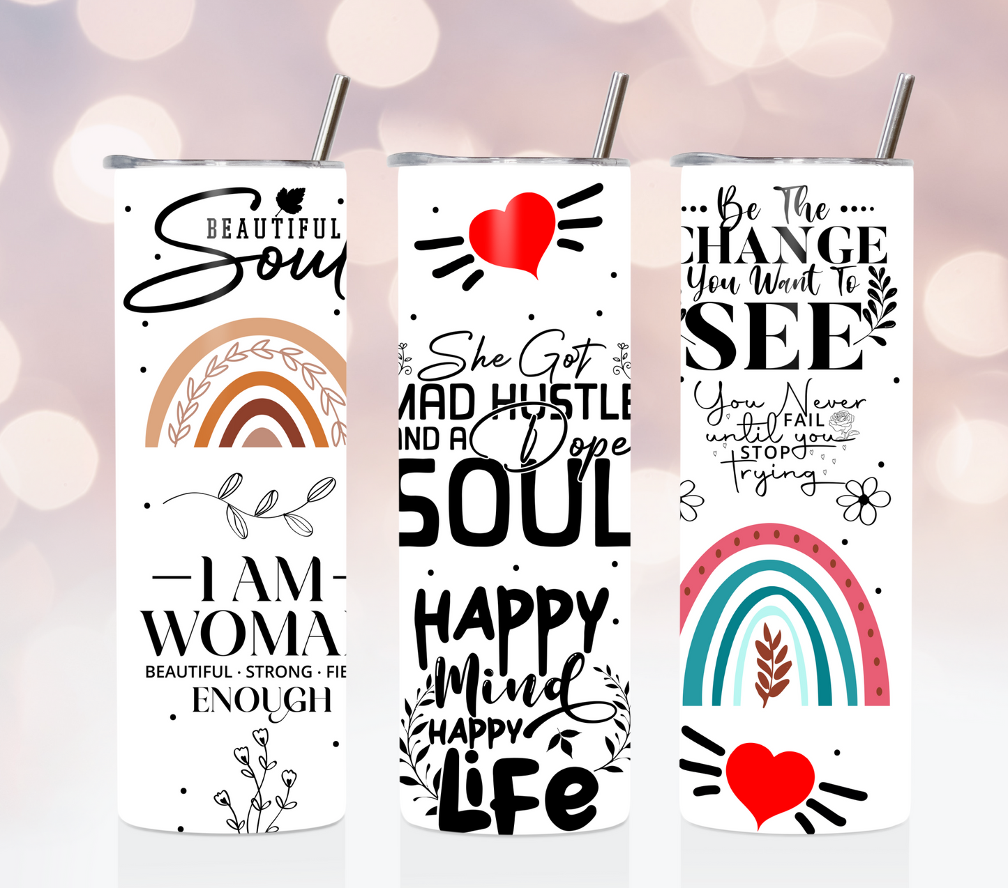 She Got Hustle And Soul 20 oz Tumbler