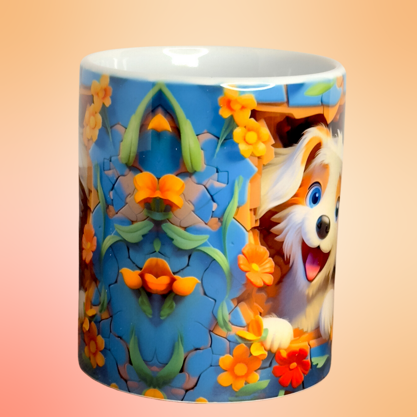 "Cosmo The Happy Pup" Mug