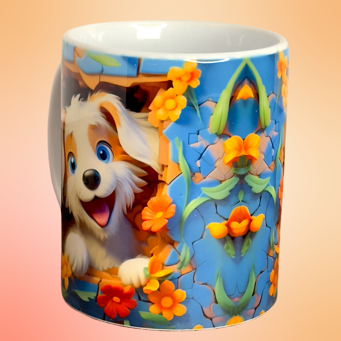 "Cosmo The Happy Pup" Mug