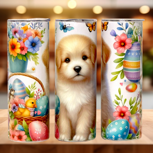 Cute Easter Puppy Tumbler