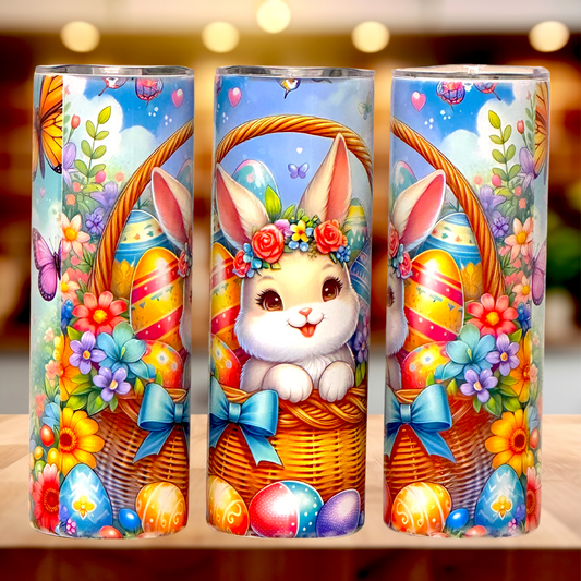 Joyful Easter Basket Bunny Tumbler