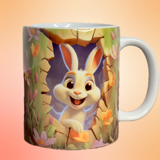 "Spencer The Happy Rabbit" Mug
