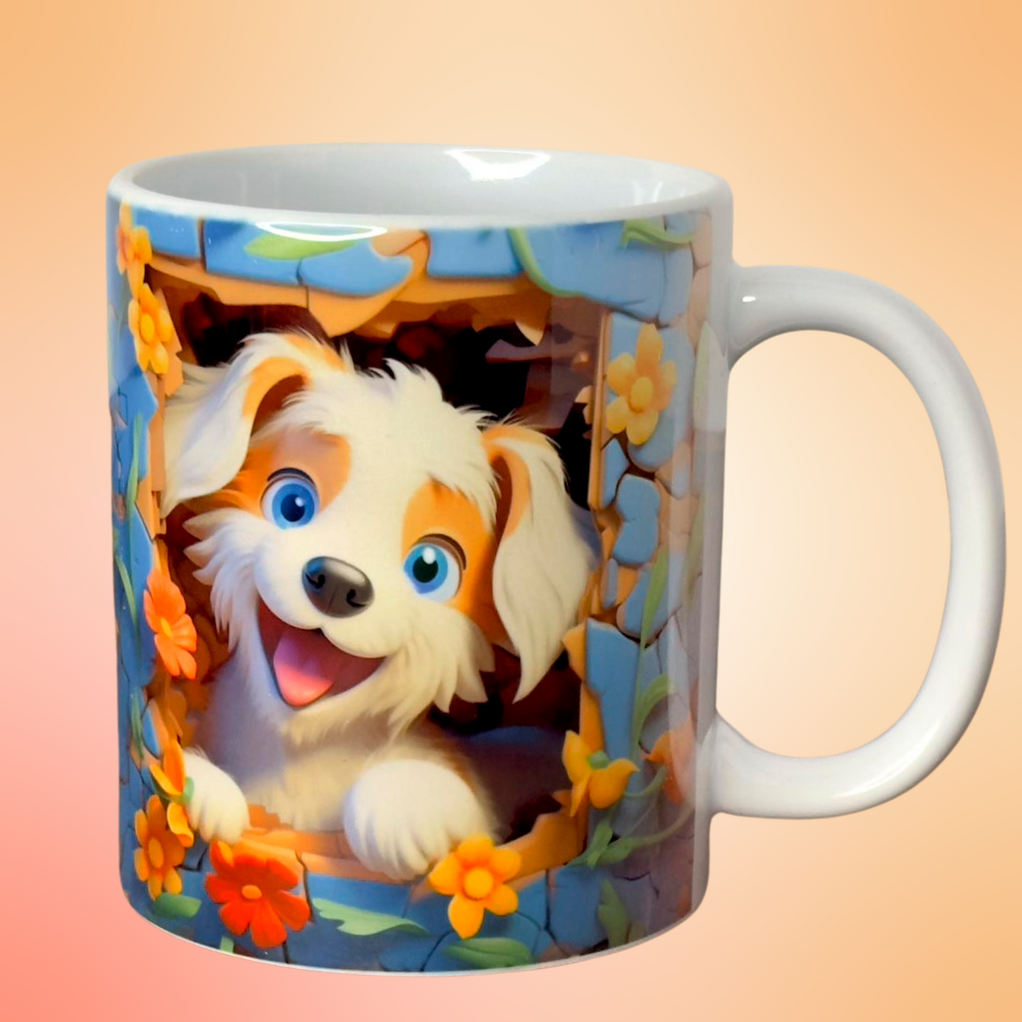 "Cosmo The Happy Pup" Mug