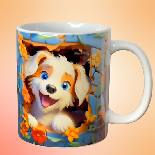"Cosmo The Happy Pup" Mug