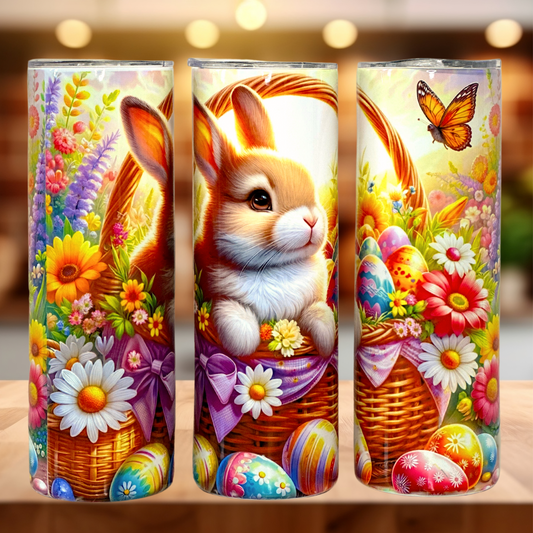 "Golden Easter Basket Bunny"